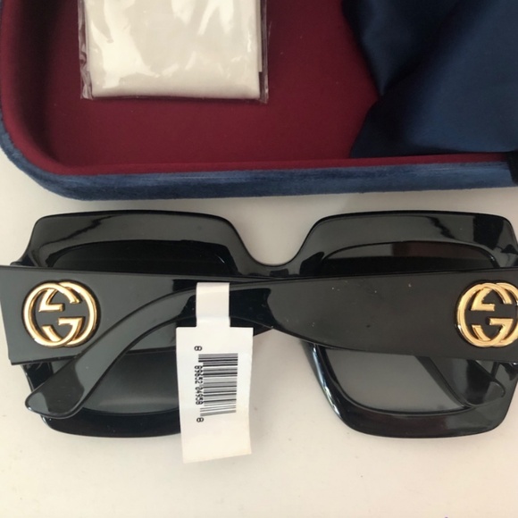 Gucci Oversized Square Sunglasses, 54mm NWT - Picture 9 of 10